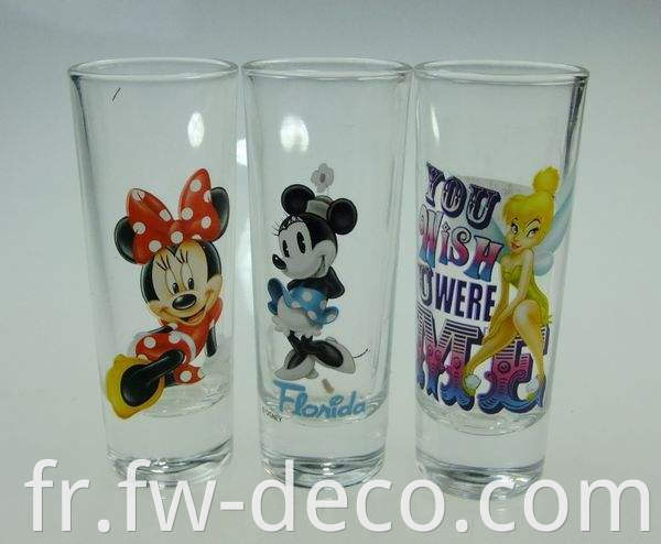 Mickey Shot Glass Peeted Shot Glass